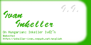 ivan inkeller business card